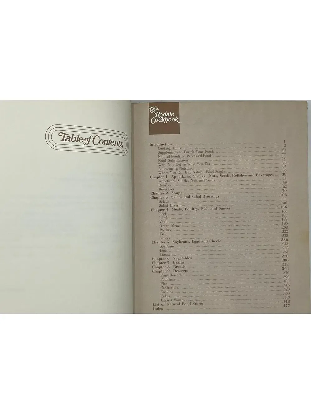 Vintage Rodale Cookbook: 1973 Nutritional Recipes, Illustrated
